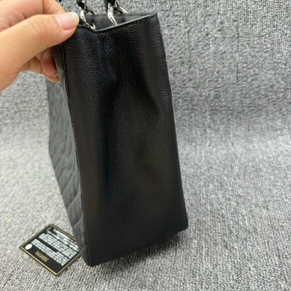 100% Authentic CHANEL GST Black Caviar Tote Bag - Picture 3 of 14